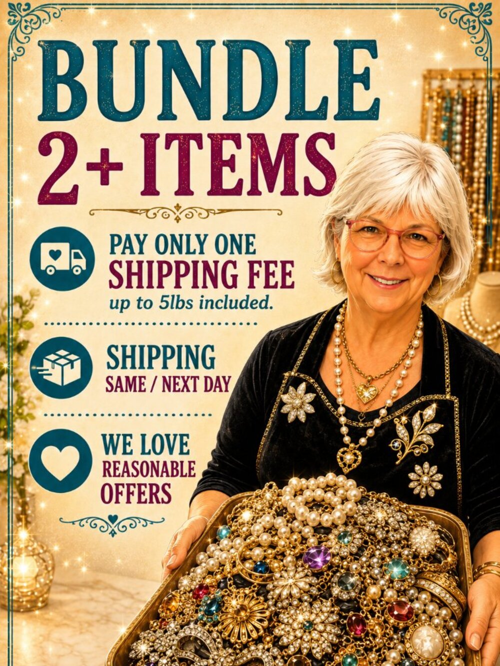 Bundle 2 or more Items and only pay one shipping!